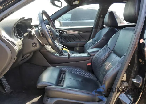 2018 Infiniti Q50 Red Sport 400 z USA, uszkodzony, nr VIN JN1FV7AR8JM480495